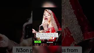 N3on got his first kiss from Kim kardashians niece after he proposed #n3on #alabamabarker