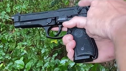 Demonstration of Function and operation, Beretta 92 Double Action to Single Action