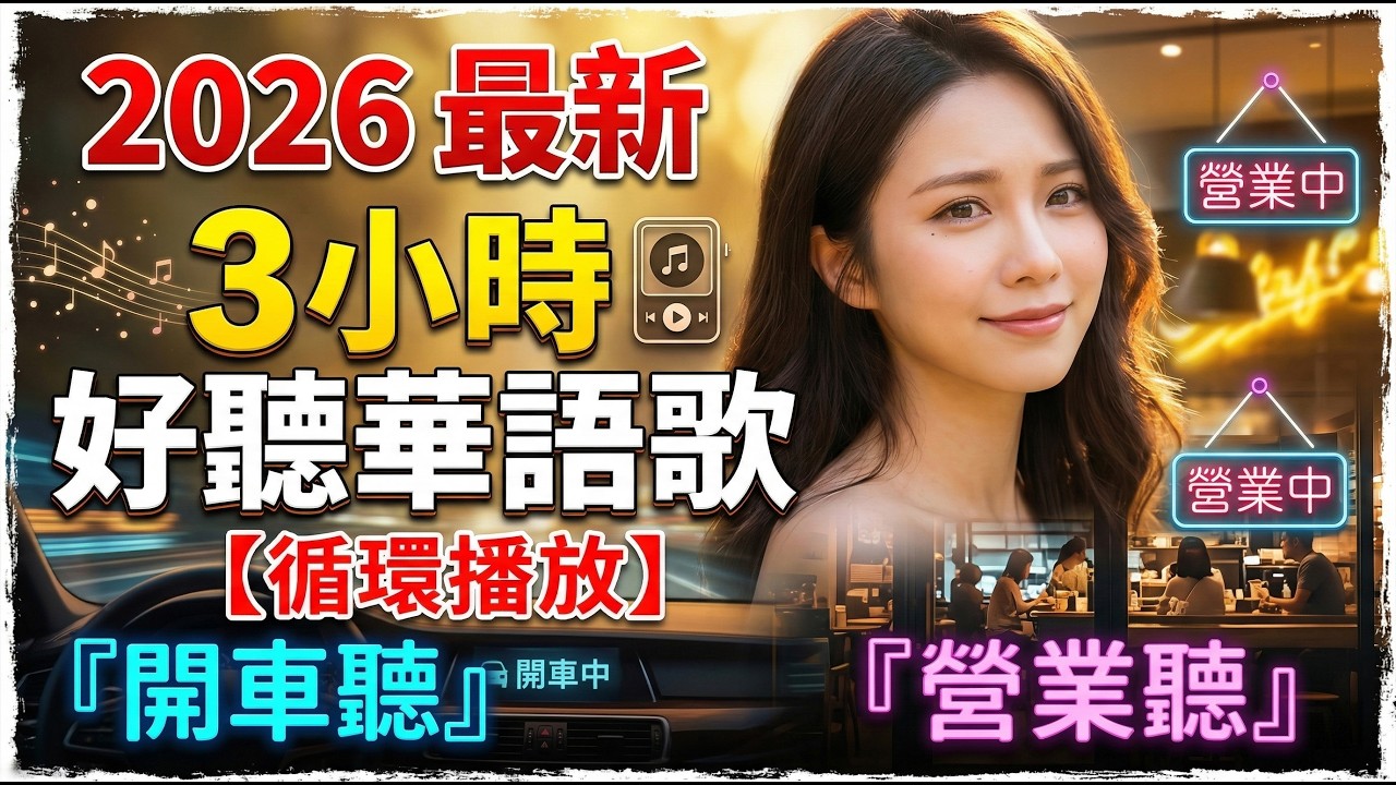 2026最新3小時好聽華語歌【循環撥放】『開車聽』『《營業聽』