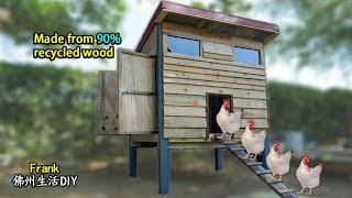 DIY Chicken coop | 建造鸡笼 | 鸡舍 | 90%木料来自废料托盘 | 后院规划【Frank 佛州生活DIY】[part 1]