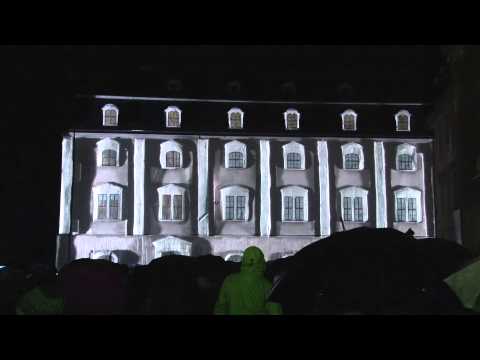 Barco projectors support GenWedding services Loci projection mapping festival