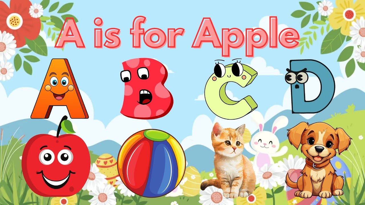 ABC Phonics Song| A for Apple 🍎 B for Ball 🏀| Learn ABC Alphabet Song ...