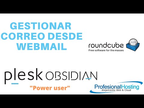 Acceder a webmail roundcube desde Plesk Obsidian interfaz Power User