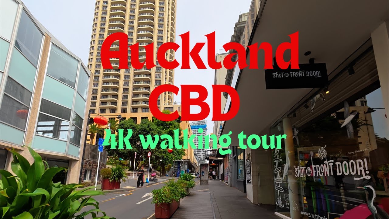 Auckland City Walk | 4K walk tour | 