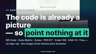 QR code scanner online — read QR and barcodes from any image
