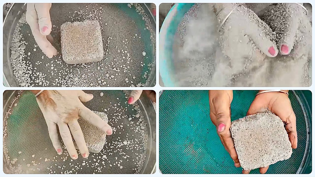 Dust Storm 🌪️ ASMR Dusty Gritty Sand Cement Rubbing & Crumbling on ...