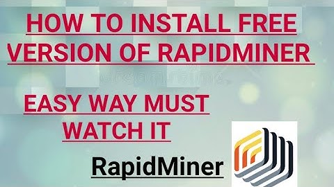 How to Install💥Free Version of RapidMiner||#subscribe #like #viral #gaming #channel #rapid