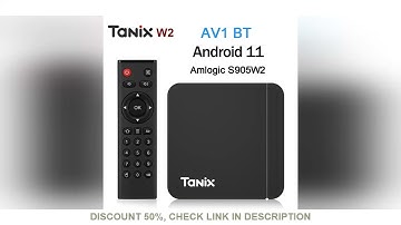 Original Tanix W2 Android 11 TV Box  Amlogic S905W2 2G/16G AV1 BT TVBOX 2.4G&5G Dual Wifi 4K HD Set