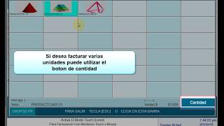Manejo Touch Facturación POS PROSYS