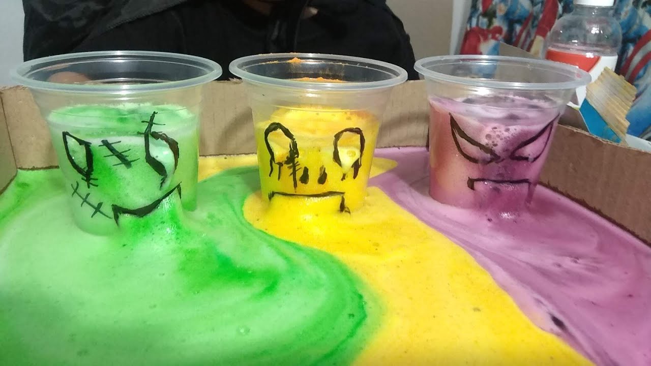 💦Experimento caseros divertidos para niños (Monstruos espumosos) * 💦😱🚀😱 ...