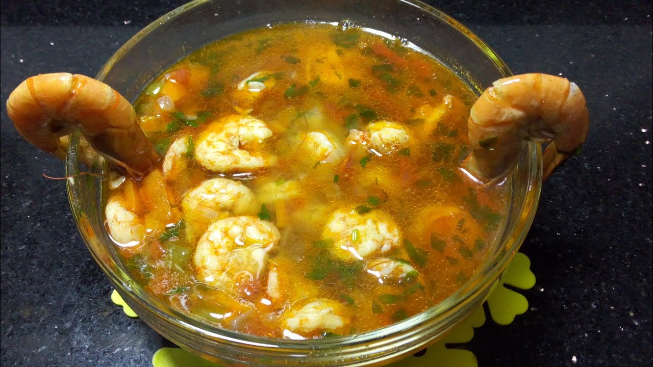 طريقة عمل شوربة الجمبري زي اللي بتتعمل في المطاعم وأحسن وأنضف كمان