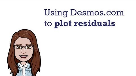 Plotting the residuals of a line of best fit using Desmos