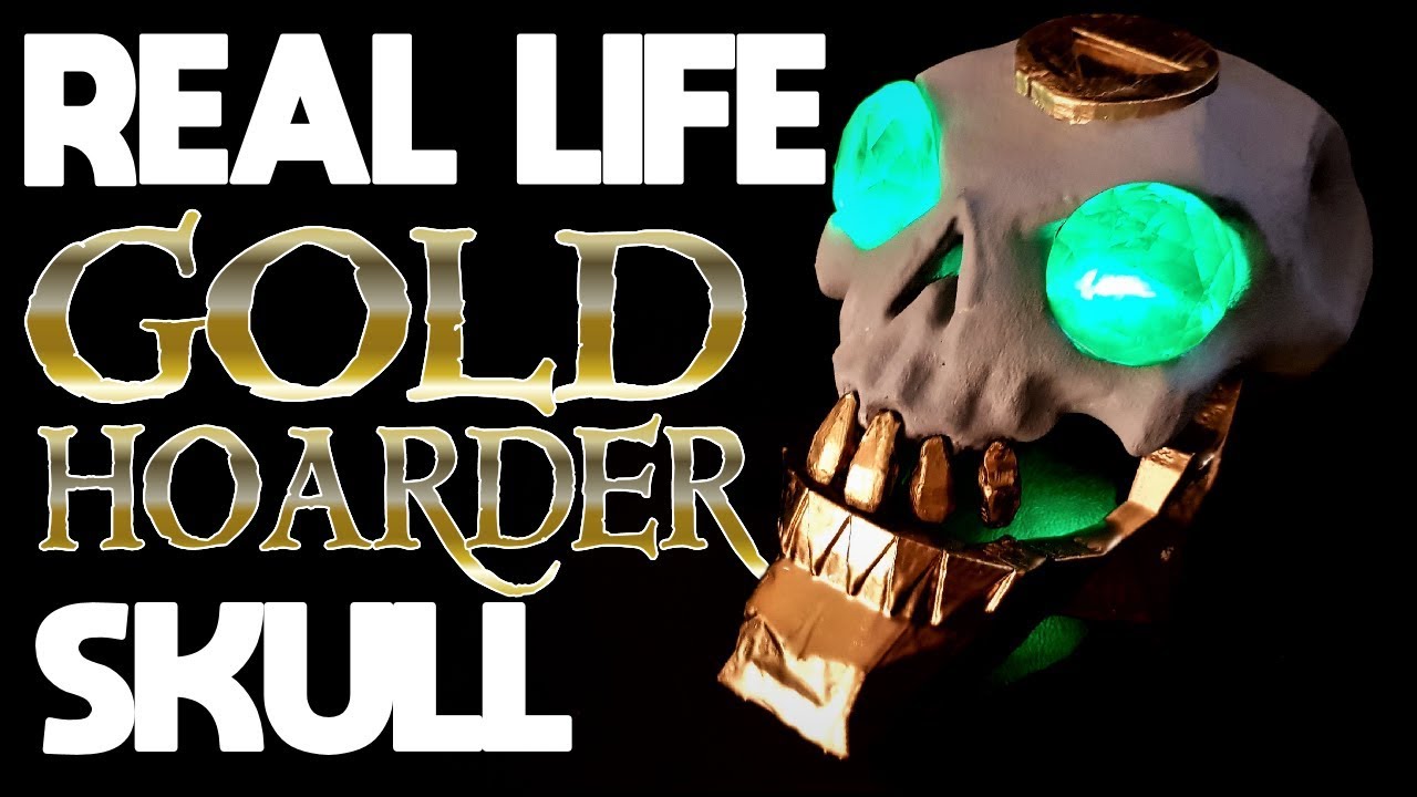 A REAL GOLD HOARDER SKULL SEA OF THIEVES Tall Tales In Real Life YouTube