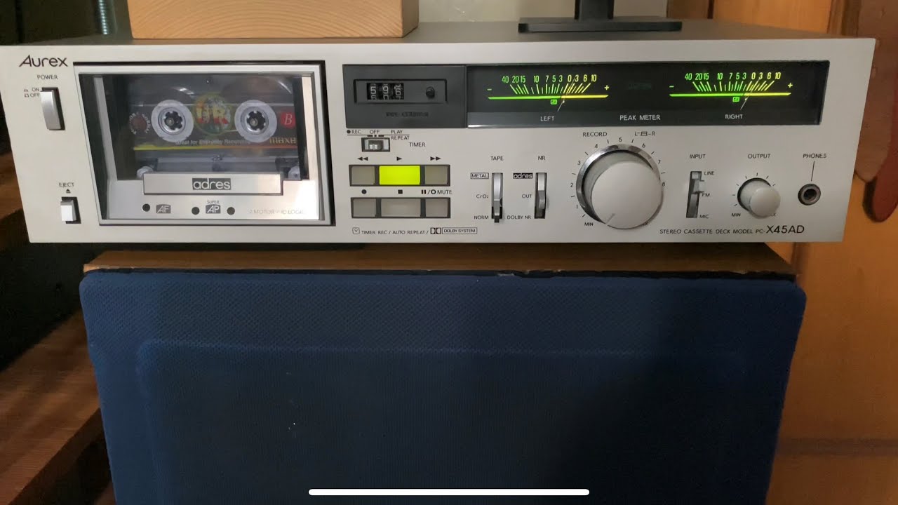 Toshiba Aurex X45AD Tape Deck Demo - YouTube