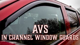 Chevy Silverado & GMC Sierra AVS In Channel window visors