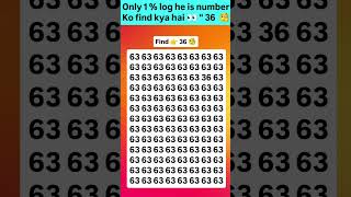 Find 36 join for more puzzle 🧩 #viral #brainteasers #numbers #shorts #trending #fypシ #quiz #new