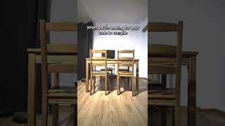 Compilation wait got me building chairs out of pure boredom #programming #developer #relatable