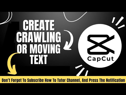 How To Make Crawling Or Moving Text In Capcut PC | Step-by-Step Text Animation Tutorial
