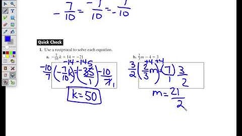 7.3 Two Step Equations with Fractions and Decimals Lesson Video