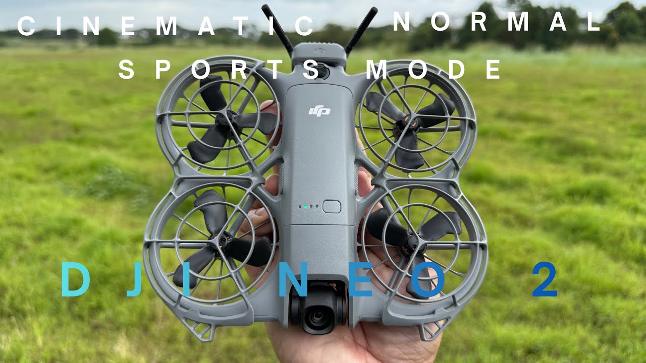 Flying my New drone DJI Neo 2 in Cinematic Normal and Sports Mode