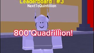 Hitting 800Q Steps in Speed City | Roblox