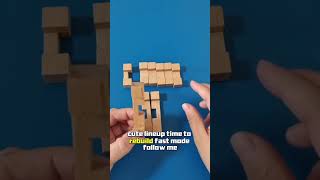 Jiutong Lock — 9 wooden pieces, 1 tiny key. Think you can solve it 🔑🧠 #JiutongLock #puzzle