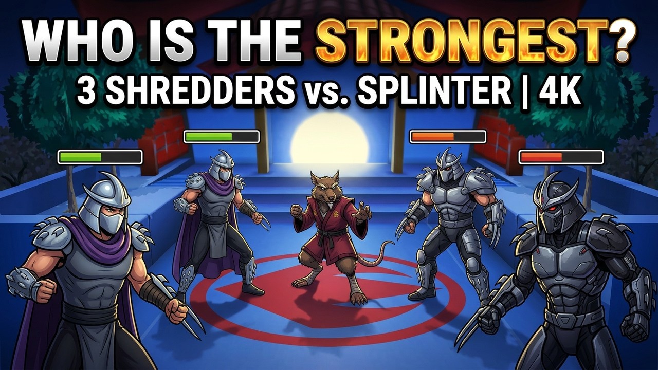 Let's see who is the strognest out of 3 shredder and splinter PC - 4K