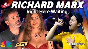 Making the Jury Cry this Man Sings the Song Right Here Waiting - Richard Marx at the AGT Auditions