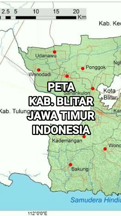 Peta Kab. Blitar Jawa Timur Indonesia | AkuPeta