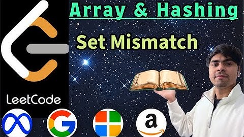 LeetCode 645 | Set Mismatch | Python In-Place Index Marking or Counting | AlgoYogi