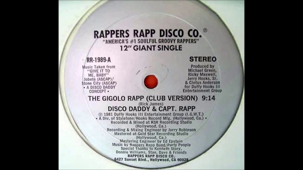 Disco Daddy & Captain Rapp - The Gigolo Rapp (Club Version) [Hip Hop ...