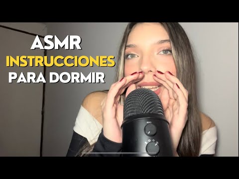 SIGUE MIS INSTRUCCIONES PARA DORMIR 😴 SUSURROS + JUEGOS | OJOS CERRADOS | ASMR EN ESPAÑOL