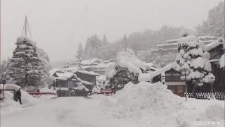 岐阜山間部中心にことし一番の大雪　高山で5年ぶりに50センチを超える積雪 (22/01/14 11:17)