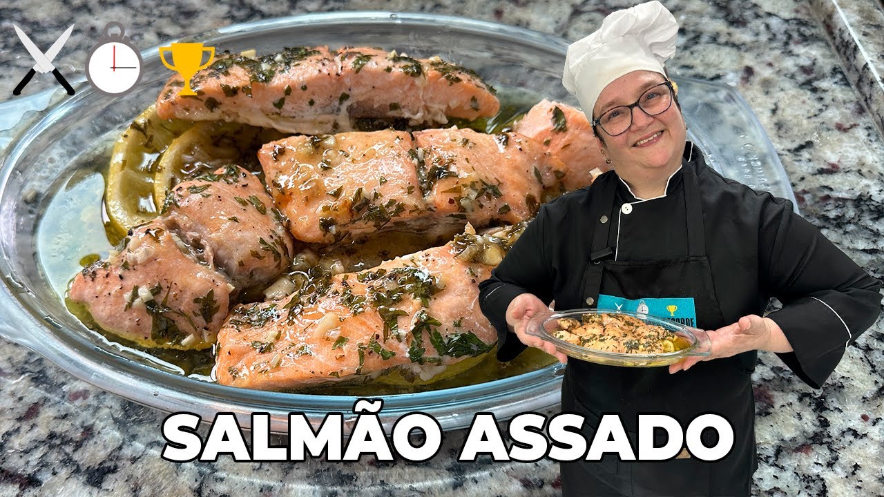 Como Fazer Salmão Assado - Cozinha em Tempo Recorde