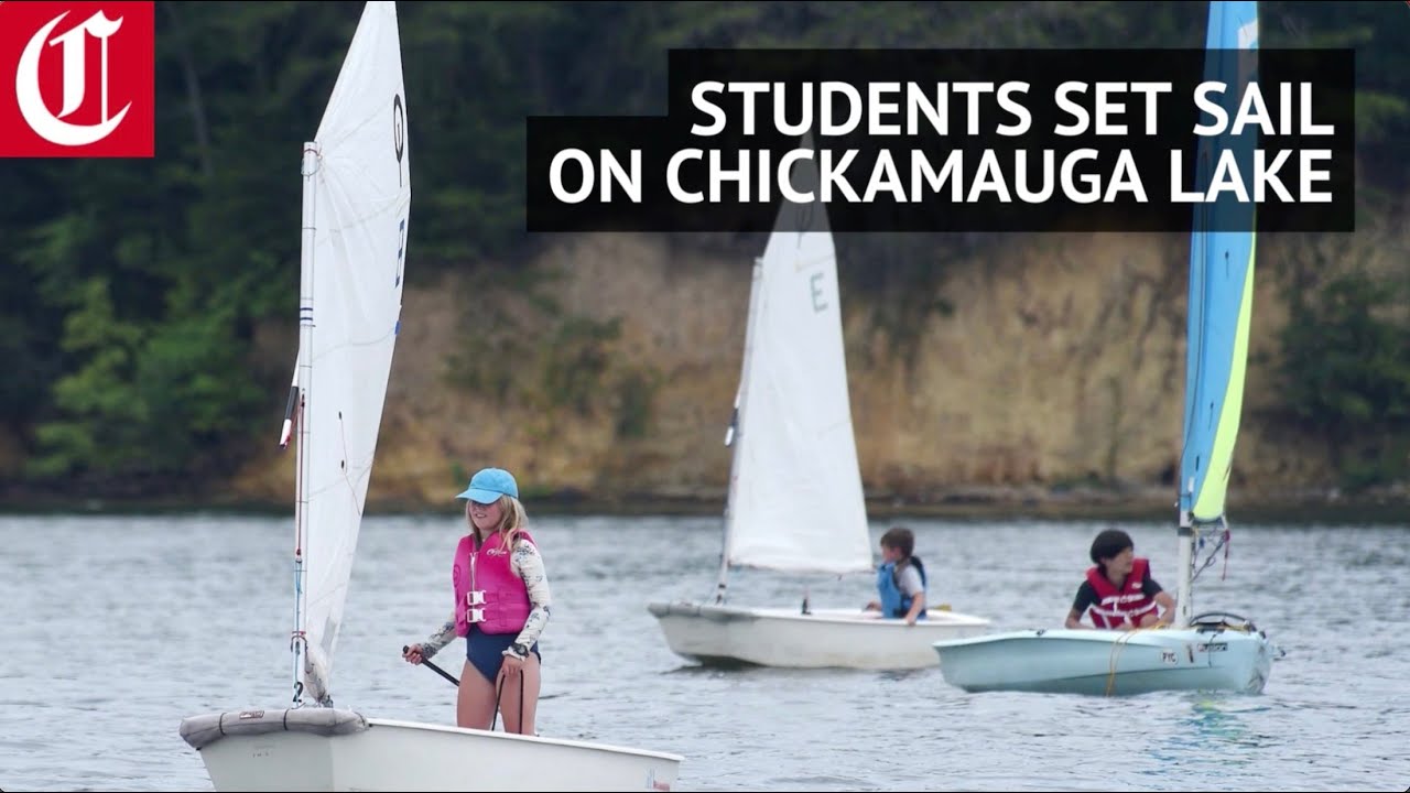 Youth sailing camp students navigate Chickamauga Lake
