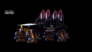 S&S Steel Hyper Train - 3D Render