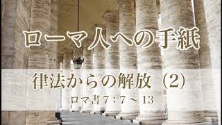 『ローマ人への手紙（25）―律法からの解放（2）―』