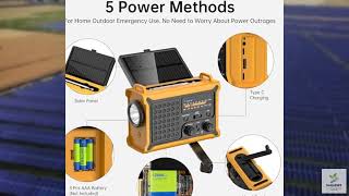 Review - Weather Radios Portable AM FM NOAA Alert with Battery Backup 12000mAh 44400mWh, screenshot 4