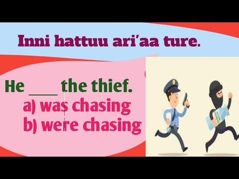 gaafilee muraasa waa'ee past continuous tense // Some questions about past continuous tense