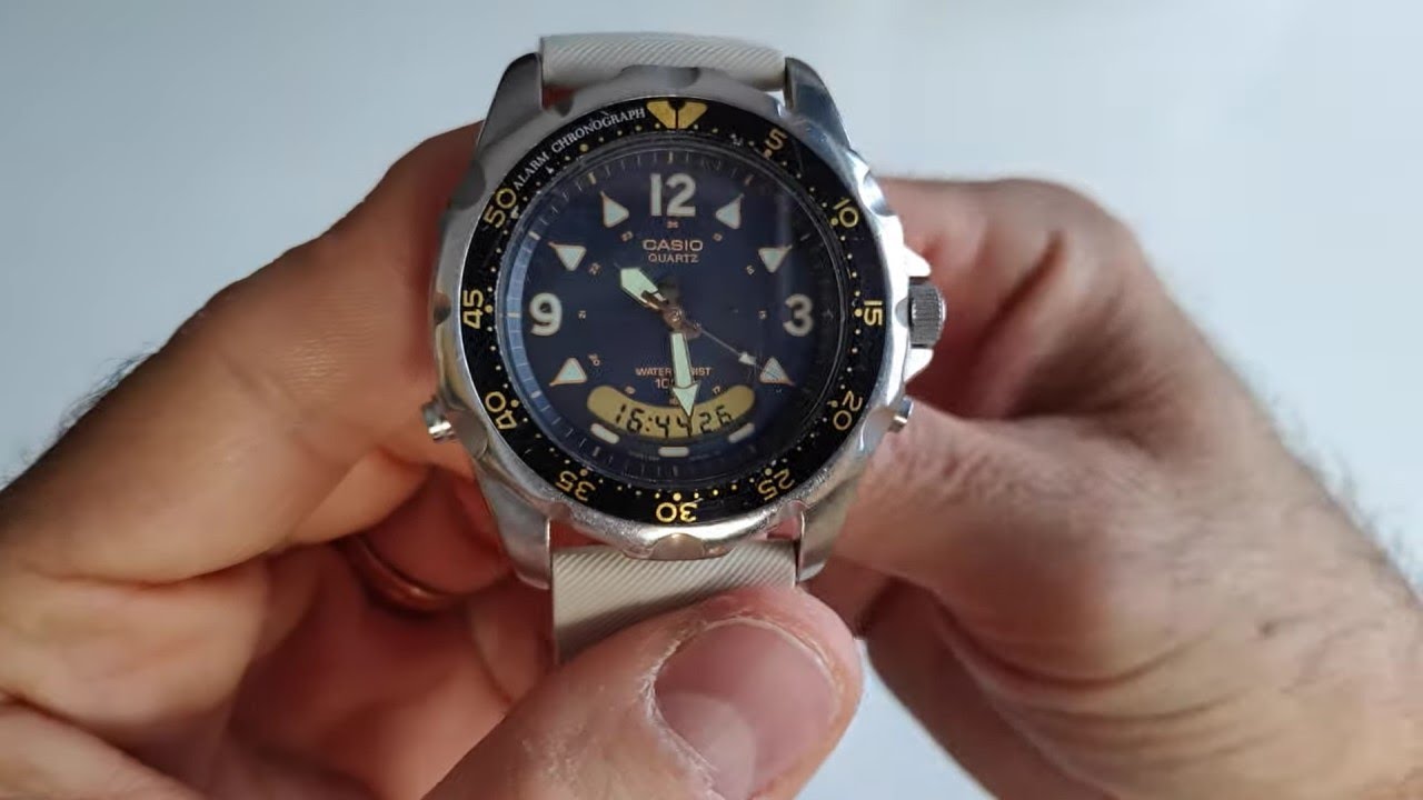 CASIO カシオ AD-520 1990年製 ヴィンテージ クォーツ 腕時計 1990s 
