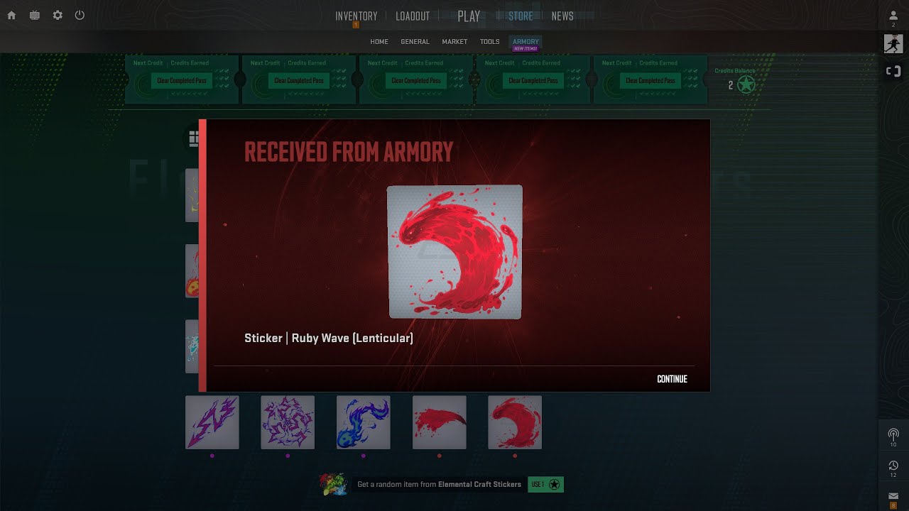 Opened 200 Stars in CS2 Armory Pass – INSANE Red Sticker Luck! - YouTube