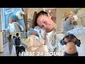 FIRST 24 HOURS WITH A NEWBORN! postpartum, bringing baby home + more!
