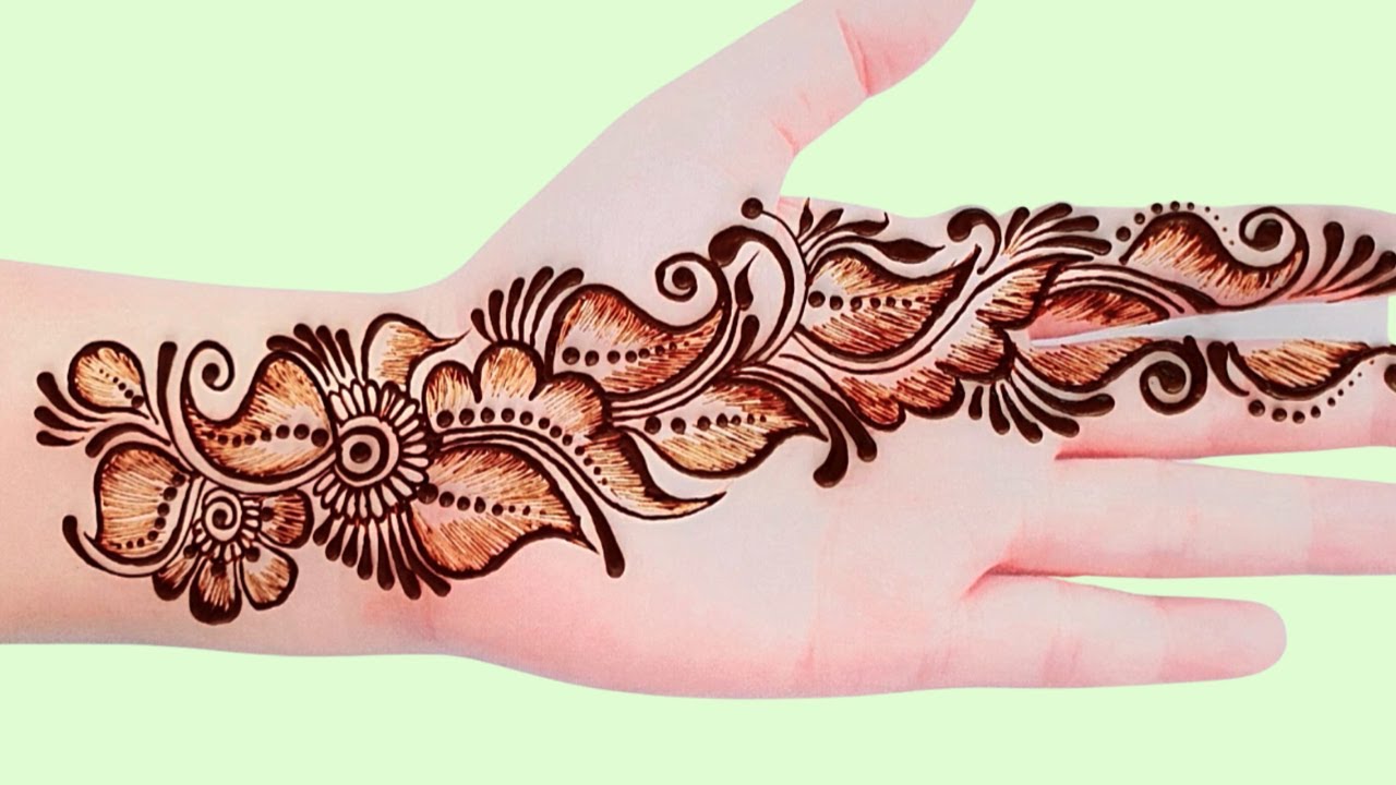 WOW! Eid Ramzan Special Arabic Henna Design on Front Hands You ...