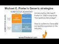 Porters generic strategies is about how a firm can achieve a competitive position in the industry