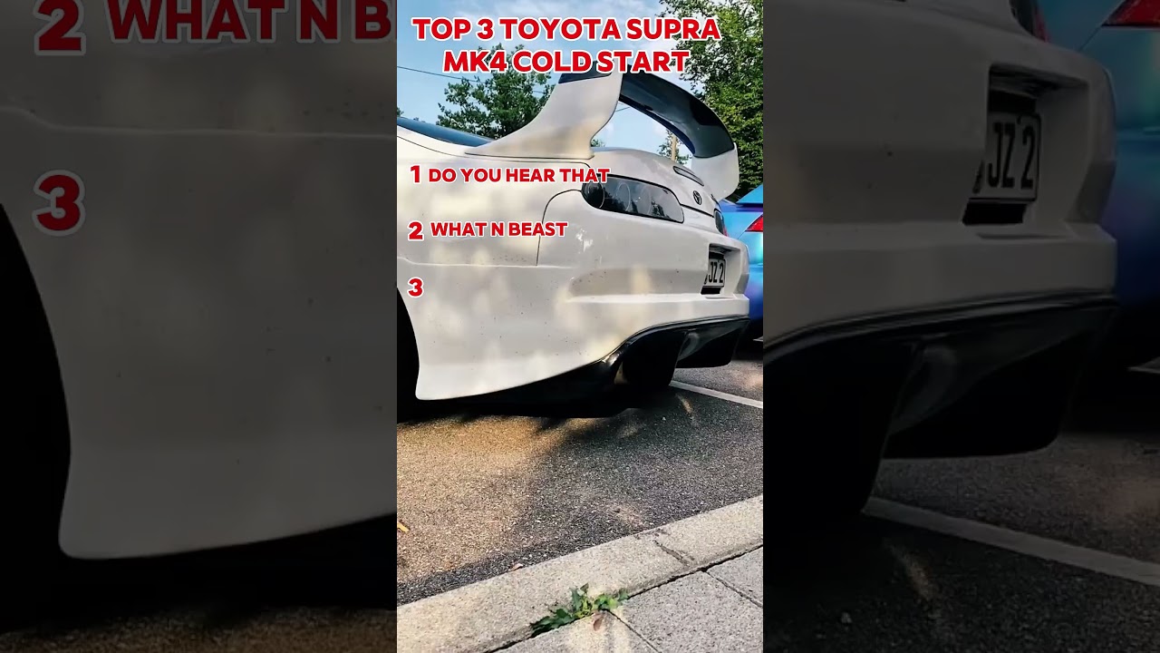 Toyota supra mk4 cold start