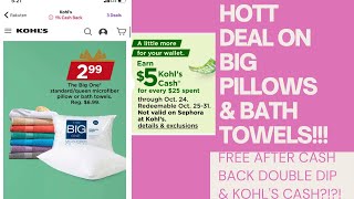 🔥FREE + MM Bath Towels & Pillows After Cash Back Double Dip?! (Kohl's Clearance) Christmas Gifts 😎 screenshot 4