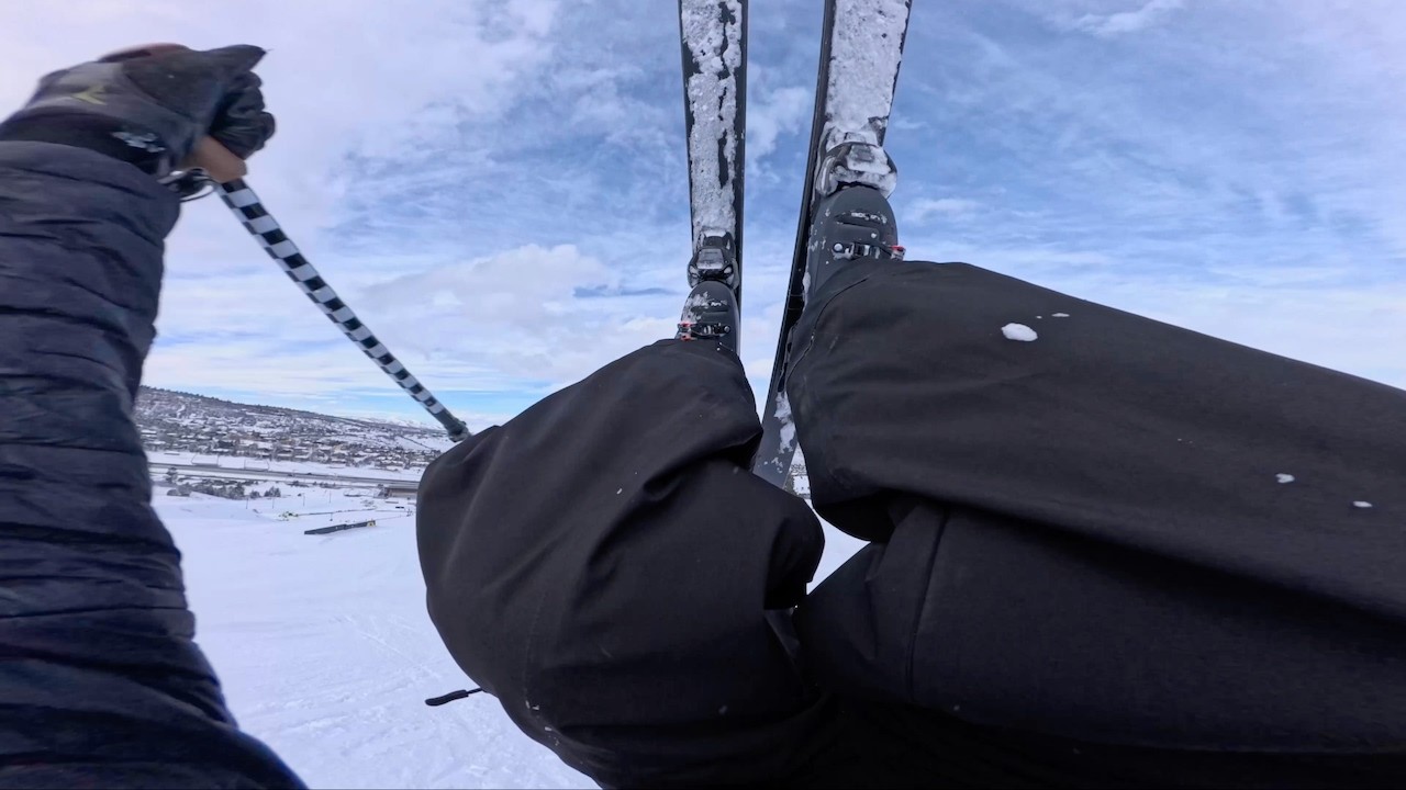 My First Front Flip on Snow...