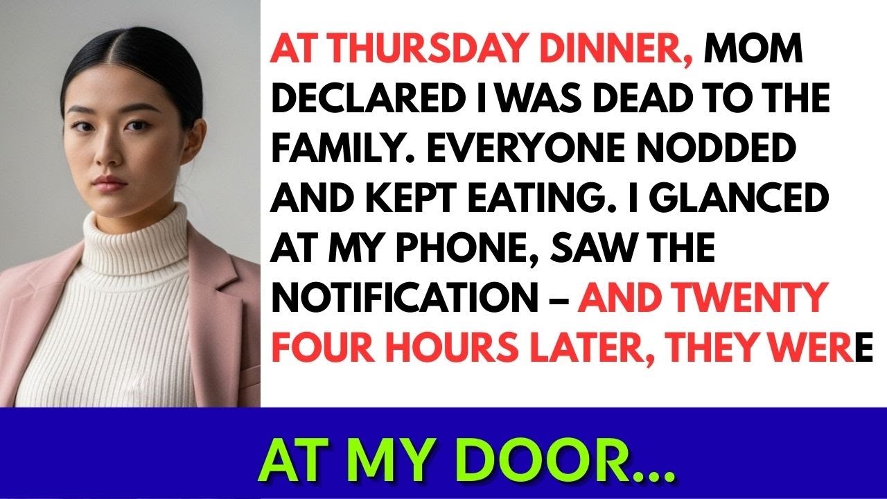 At Family Dinner, They Said 'You're Dead to Us' — I Just Smiled and Looked Down