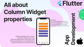All about Column Widget properties  | mee ujala | flutter | App Development