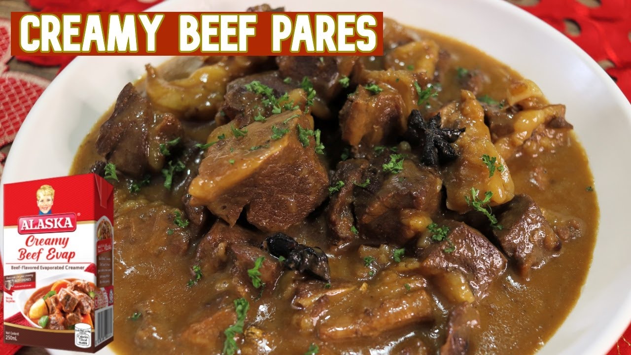 How to Cook Creamy Beef Pares Pinoy Easy Recipes YouTube